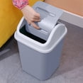 thumbnail image 4 of RXIRUCGD Bathroom Trash Can With Lid Small Garbage Can With Press Lid Plastic Wastebasket Flip Lid Trash With Popup Lid For Toilet Office Bedroom Living Room, 4 of 6