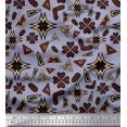 thumbnail image 1 of Soimoi Rayon Fabric Flower Artistic Printed Fabric 1 Yard 56 Inch Wide, 1 of 3