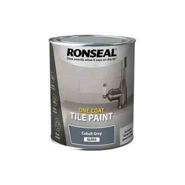 Ronseal - Peinture pour Carreaux une Couche Gris Cobalt Lustré 750 ml