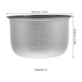 thumbnail image 3 of Casseroles Intérieures pour Cuiseur à Riz Électriques, Casseroles de Cuisson Intérieures en Alliage d'Aluminium, Remplacer le Marmite Doublure, Remplacement de Marmite à Riz, Contenant pour Cuisines Domestiques 2 L, 3 of 8