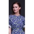 thumbnail image 2 of Bimba Rayon Cabbage Leaves Printed Womens Long MaxiDressGown With Side Slit-Small, 2 of 6