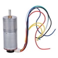 thumbnail image 2 of Moteur à Engrenages avec Encodeur de Vitesse, Encodeur de Moteur à Balais GA25-370 Moteur à Engrenages en Métal avec Acier Inoxydable et Cuivre pour Robotique et Automatisation, 2 of 7