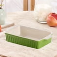 thumbnail image 3 of Abbracc Ceramic Bakeware Casserole Dishes for Oven for Barbecues Camping Restaurants Rectangular, 3 of 9