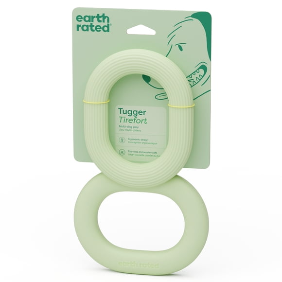Earth Rated Tugger Dog Toy, Tug of War, Interactive Pull Toy for Dogs