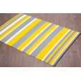 thumbnail image 2 of Erbanica Fiesta Indoor Outdoor Reversible Rug, Yellow Stripes, 5' x 8', 2 of 2