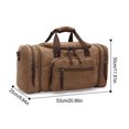 thumbnail image 3 of Baohd Large Capacity Luggage Bag Travelling In Retro Style Suitable For Travelling Men Hand Bag Sports Bag ArmyGreen, 3 of 6