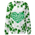 thumbnail image 4 of Pompotops Blouse Ample à Manches Longues Imprimée pour Femmes, Col Rond, Mode de la Saint-Patrick, Chandail Décontracté, Liquidation, 4 of 5