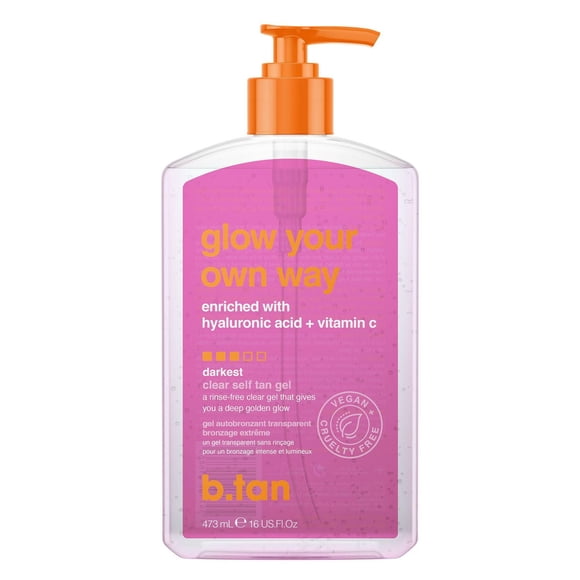 B.tan Glow Your Own Way Gel Autobronzant Transparent