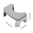 thumbnail image 3 of Home Toilet Stool Squatting Poop Stool Bathroom Potty Step Stool Toilet Assistance Steps Step Stool Fits All Toilets Detachable Stackable Home Decor, 3 of 7