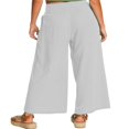 thumbnail image 2 of Women‘s Single Breasted High Waist Trousers in Solid Color with Wide-Leg Design, 2 of 5