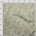 thumbnail image 3 of oneOone Cotton Flex Yellow Fabric Floral Craft Projects Decor Fabric Printed By The Yard 40 Inch Wide, 3 of 4
