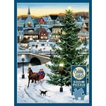 Cobble Hill 500 Piece Puzzle - Village Tree - Sample Poster Included