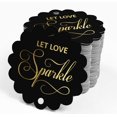 thumbnail image 4 of Inkdotpot Real Gold Foil Let Love Sparkle Wedding Tags Favor Hang Paper Tags 50 Pieces, 4 of 6