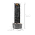 thumbnail image 5 of Teamson Home Outdoor 38.5” Textured Waterfall Fountain Yard Décor Gray, 5 of 5