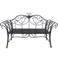 thumbnail image 1 of Hi-Line Gift Banc de Jardin Noir Antique - Ensemble de 1, 1 of 1