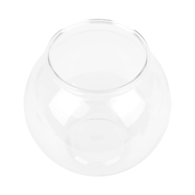 Fish Bowls, Plastic Sturdy Heavy Duty Break Proof Small Round Fish Tank For Desk For Decorations S