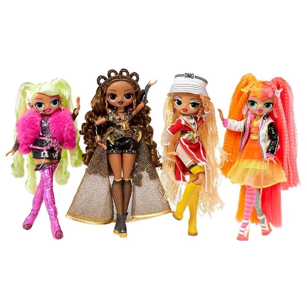 LOL Surprise OMG - Poupée Mannequin 24cm - 1 poupée Cosmic Nova + 1 support pour poupée + 1 brosse - Jeux - Jouets
