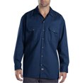 thumbnail image 2 of Dickies Mens Long-Sleeve Work Shirt, XL, Navy, 2 of 3