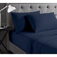 thumbnail image 4 of Swift Home Basic 4-Piece Double Size Sheet Set, Ultra Soft, Deep Pocket, Easy Care Bedding Set, Navy, 4 of 7