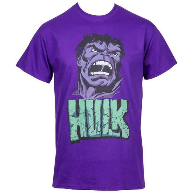Incredible Hulk 810343-medium Attaque T-Shirt pour Homme, Violet - Moyen
