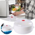 thumbnail image 1 of Hearth & Gear Microwave Oven Steamer Multifunctional Microwave Vegetable Steamer With A Transparent Lid Cookware Micro Dish Kitchen Cooking Steamers For Cooking Dumplings Vegetable No Stick Frying, 1 of 6