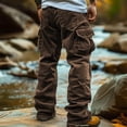 thumbnail image 1 of Weiqiqre Mens Work Pants Relaxed Straight Fit Men Outdoor Work Trousers with Pockets, 1 of 6