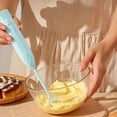 thumbnail image 4 of Linnome Multi Functional Egg Beater for Home Use Electric Milk Frother Coffee Foamer Cream Whisk Blue, 4 of 5