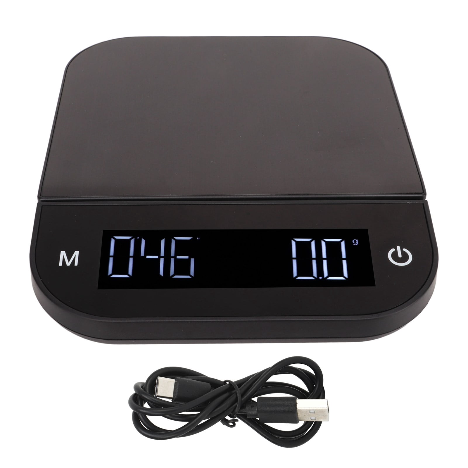 ZPSHYD Balance Alimentaire de Cuisine électrique avec Fonction PC D'épluchage Version Anglaise, Conception étanche, Fonction de Synchronisation et Balance à Assiette à Café pour Cuisine (5kg/0.1g)