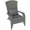 thumbnail image 1 of Outsunny Chaise Adirondack d'Extérieur en Rotin pour Foyer avec Coussin, 1 of 10