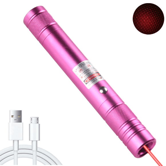 Pointeur de Présentation Tactique à Haute Puissance à Longue Portée avec Lumière à Point Rouge, Recharge USB, Jouet Laser Interactif pour Chat d'Extérieur