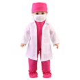 thumbnail image 1 of Ensemble de 6 Pcs Tenue d'Infirmière pour Poupée Vêtements de Poupée Fournitures pour Poupée de 18 Po, 1 of 10
