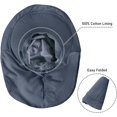 thumbnail image 4 of Lot de 3 Chapeaux de Soleil Queue de Cheval pour Femmes avec Rabat de Nuque, Grand Bord, Protection UV, Chapeau Bob, Été, Plage, Pêche, Randonnée, Jardin, UPF 50+, 4 of 5