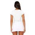 thumbnail image 3 of Gupgi Women Crop Top Basic Slim T-Shirts Summer Solid Color Tees, 3 of 9