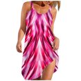 thumbnail image 1 of EQWLJWE Longue Robe pour Femmes Robe Bohème à Imprimé Floral pour Femmes Été Sans Manches T-Shirt Plage Mini Robes, 1 of 5