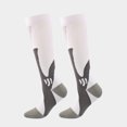 thumbnail image 1 of Chaussettes de Soccer Confortables Respirantes à Hydratation Bas de Soccer Chauffe-Maillot Mi-Mollet Extensibles Sport Plein Air Escalade Randonnée Blanc Blanc>P/M, 1 of 8