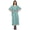 Dusty Teal Green2, variant on Moomaya Womens Long Beach Kaftan Beachwear Bikini Coverup Dress Kaftan Plus Size - L-XL