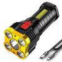 Strong USB Rechargeable Flashlight 500LM COB Outdoor Camping Fishing Light