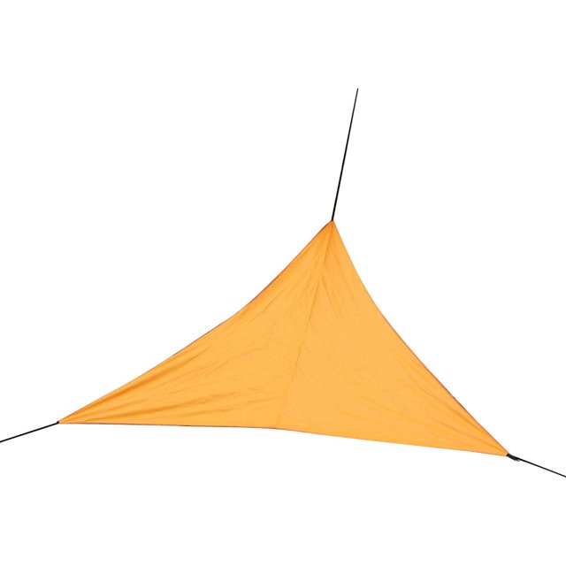 Qocolhg Auvent Pare-Soleil Extérieur, Protection UV, Résistant à la Décoloration, aux Déchirures et à la Rouille, Auvent Pare-Soleil Triangulaire, Bords Courbés Bloque la Lumière du Soleil, Voile Respirante, Patio Extérieur, Pelouse Jardin Sable, 157 Pouces, Orange
