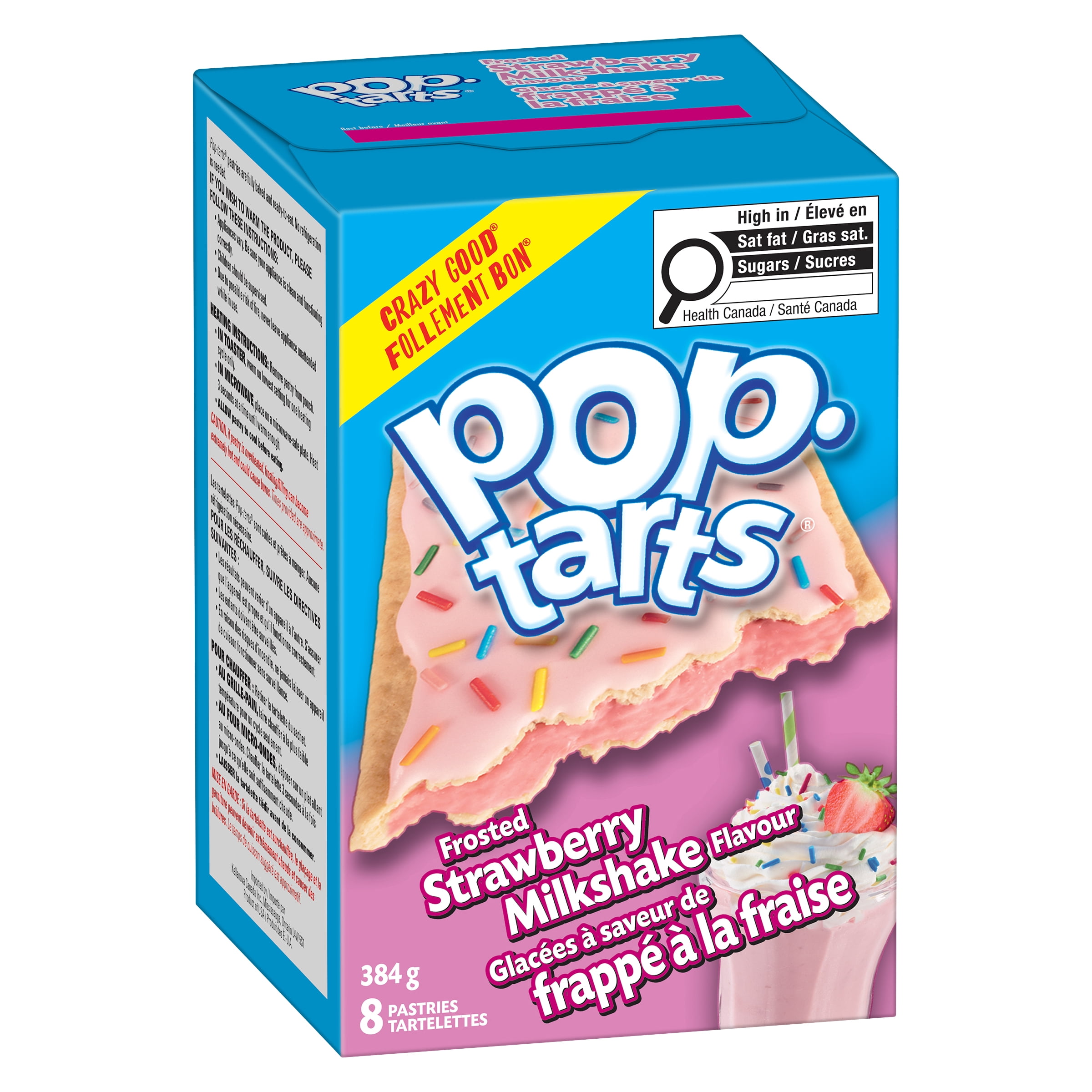 Tartelettes Pop-Tarts® Glacées à saveur de cerises, 384 g, 8 Tartelettes