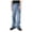 Blue, variant on QHFBli Mens Slim Fit Stretch Denim Jeans - Dark Wash Men's Denim Jeans with Flexible Waistband for Comfort and Relaxed Straight Black S