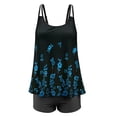 thumbnail image 4 of Tankini Grande Taille pour Femmes Imprimé Floral Maillot de Bain Deux Pièces, 4 of 7