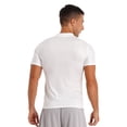 thumbnail image 4 of MSemis 3 Pack Men's Casual Mock Turtleneck Pullover Tops Short Sleeve Slim Fit T-Shirts Basic Solid Color Tees White M, 4 of 7