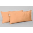 thumbnail image 2 of VargottamIndoor/OutdoorPolyester FabricLumbarPillowCover,All-Weather Waterproof Rectangular Cushion Case for Patio Furniture,12" x 20"Set of 2-Light Peach, 2 of 7