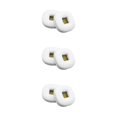 thumbnail image 1 of Ruiboury Coussinets d'Oreille Coussin en Cuir Écouteurs à Réduction de Bruit Coussins Casque Pièce de Réparation Remplacement pour Écouteurs Marshall Blanc 3Ensemble, 1 of 6