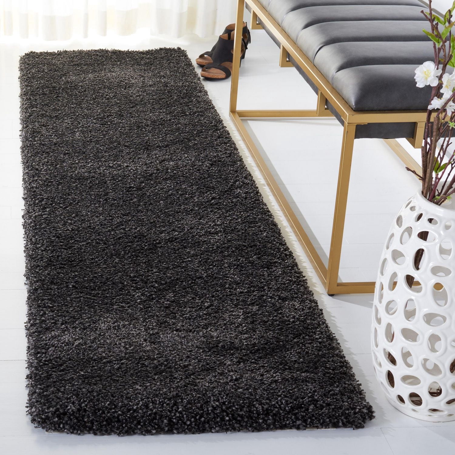 Safavieh Milan Harlow Tapis Peluche Solide Shag