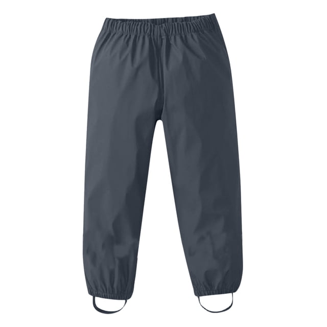 YOUSNH Pantalon de Pluie Imperméable pour Enfants de 1 à 12 Ans en Noir, Idéal pour les Jeux Extérieurs, la Randonnée et les Activités Anti-Éclaboussures. Doté d'Une Taille Élastique Ajustable, de Coutures Renforcées et d'Un Matériau Imperméable durable. Conçu pour les Garçons et les Filles de 1 à 2 Ans. design Noir Uni avec Poignets Élastiques et Sangles aux Pieds pour un Ajustement Sécuritaire, Ce Qui en Fait un Équipement de Pluie Fiable pour les Enfants.