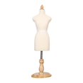 thumbnail image 1 of Mannequin Entièrement avec Base Ronde en Bois Dressmaker, 1 of 7