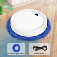 thumbnail image 4 of ABPWLY Robot Intelligent de Lavage Humide et à Sec, Nettoyeur de Plancher Automatique, Application à Commande Vocale, Grand Réservoir d'Eau, pour Planchers Durs, Profil Bas, 1200mAh, Recharge USB, 4 of 5