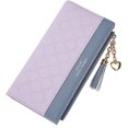 thumbnail image 1 of Women PU Leather Wallet Long with Tassel Decoration Multi Slots, 1 of 1