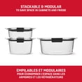 thumbnail image 4 of Rubbermaid Brilliance Round Food Storage Containers, 3 Pack, 4 of 8